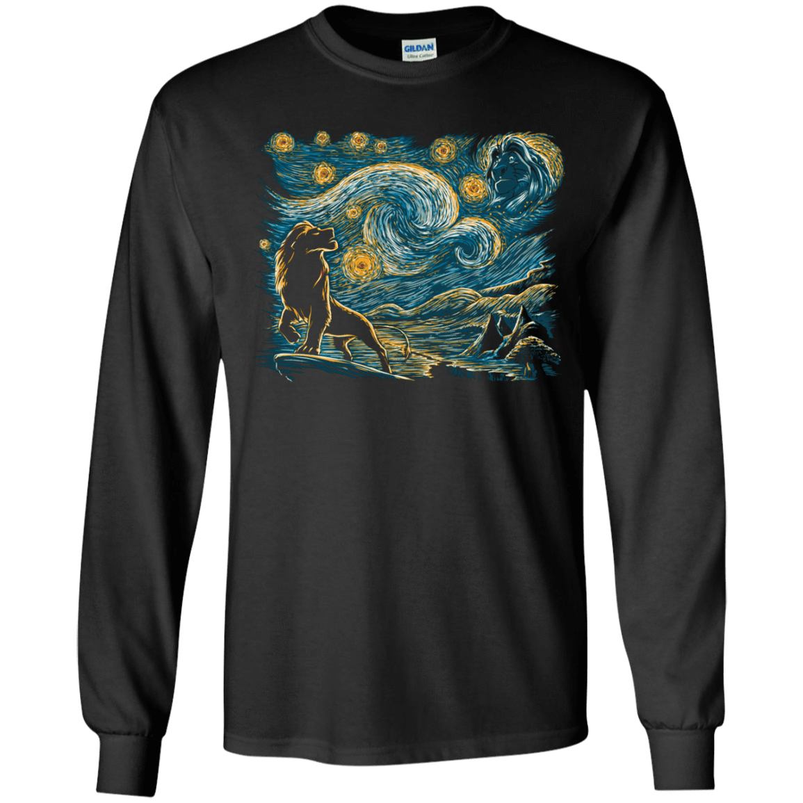 T-Shirts Black / YS Starry King Youth Long Sleeve T-Shirt