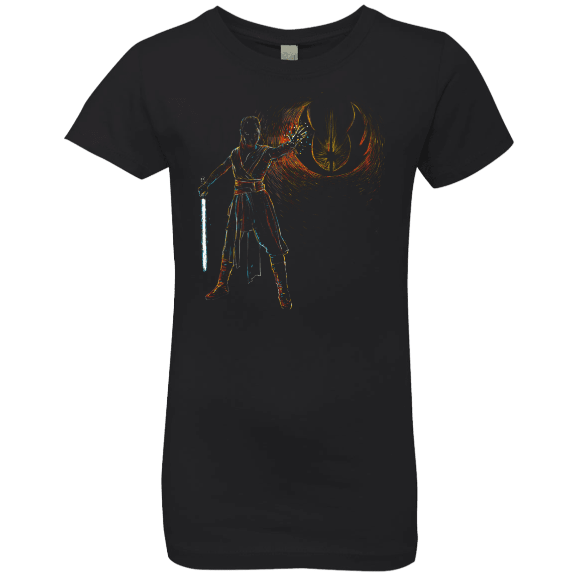T-Shirts Black / YXS Starry knight Rey Girls Premium T-Shirt