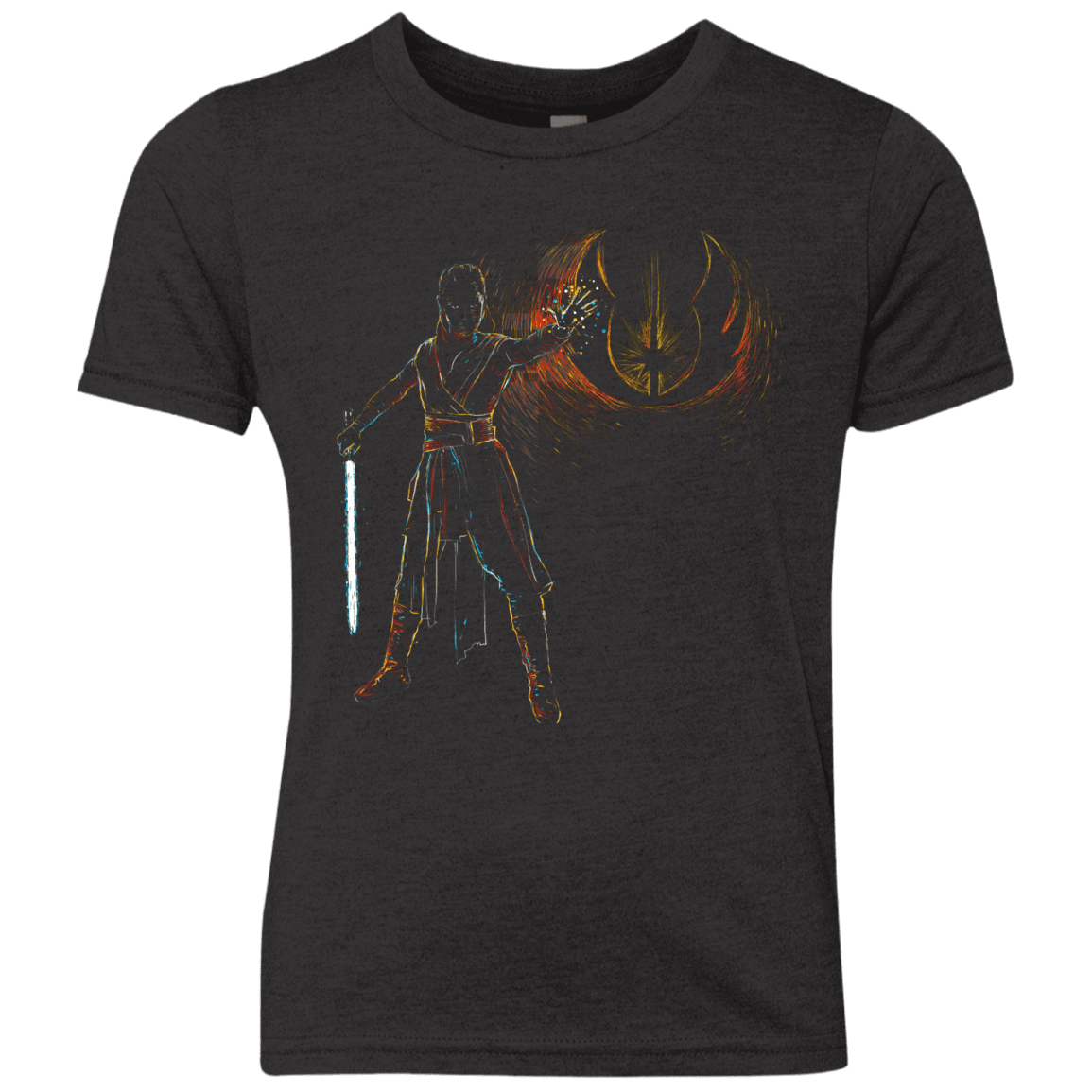 T-Shirts Vintage Black / YXS Starry knight Rey Youth Triblend T-Shirt