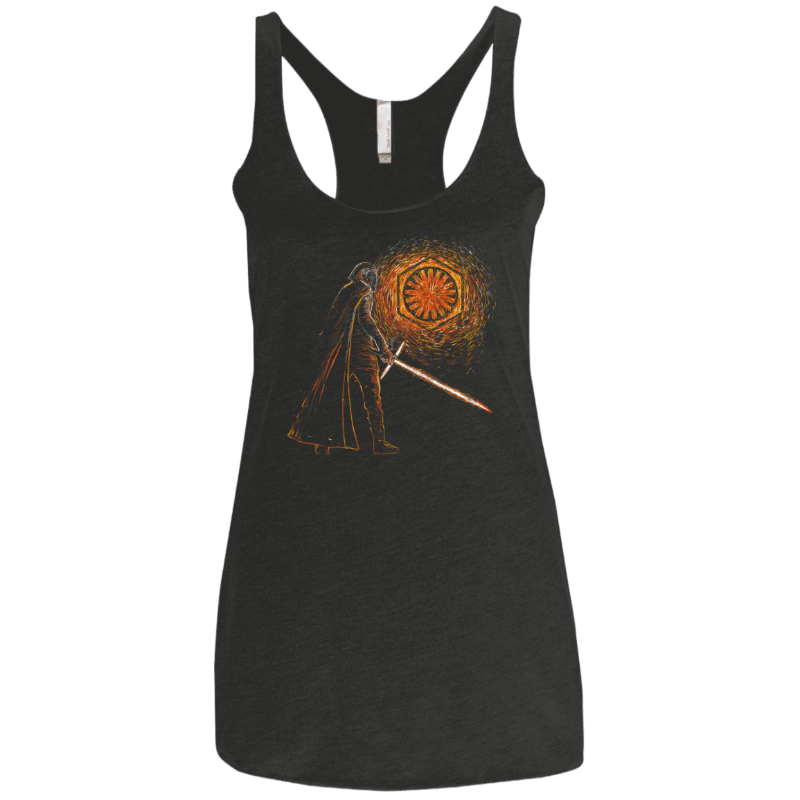 T-Shirts Vintage Black / X-Small Starry knights Kylo Women's Triblend Racerback Tank