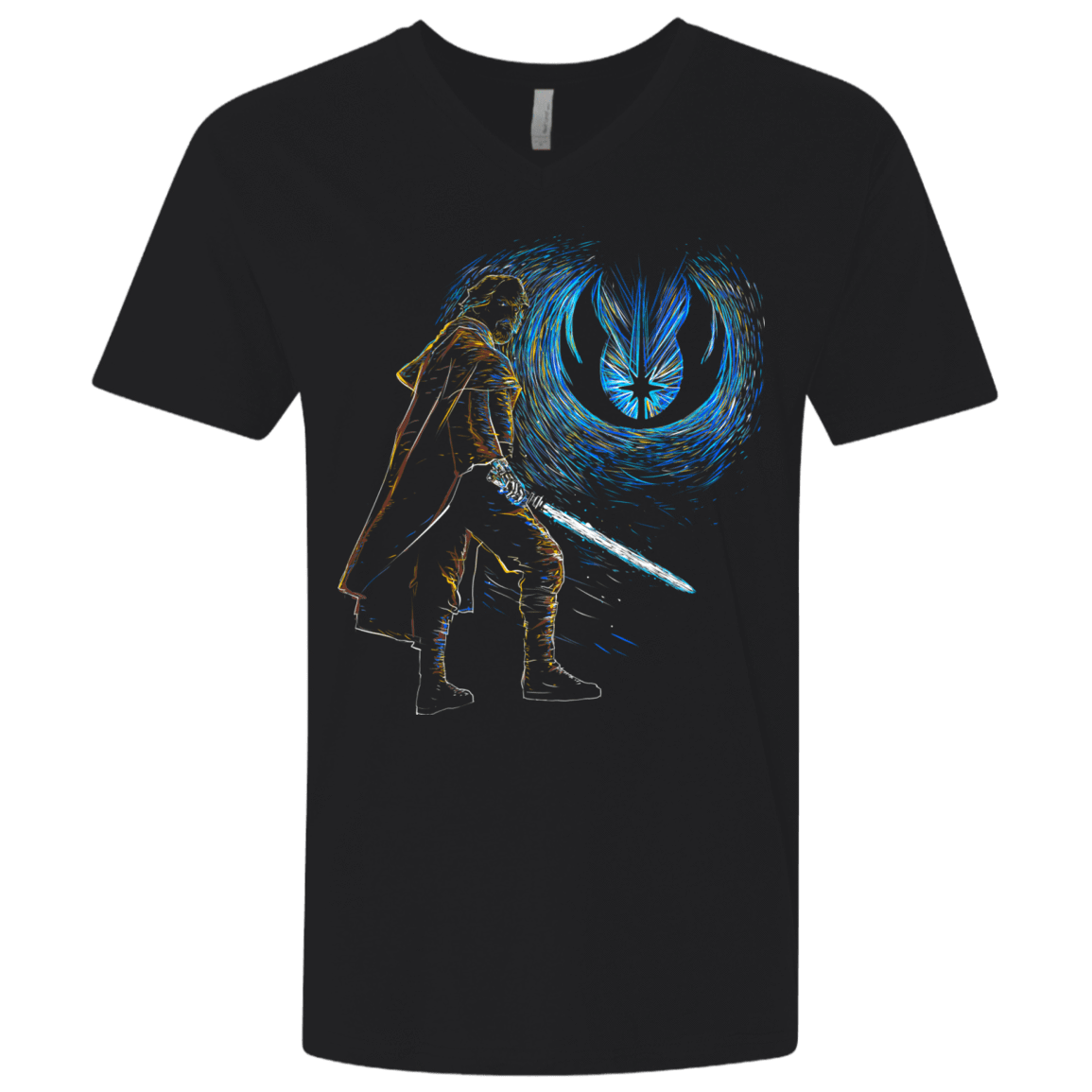 T-Shirts Black / X-Small Starry knights Luke Men's Premium V-Neck