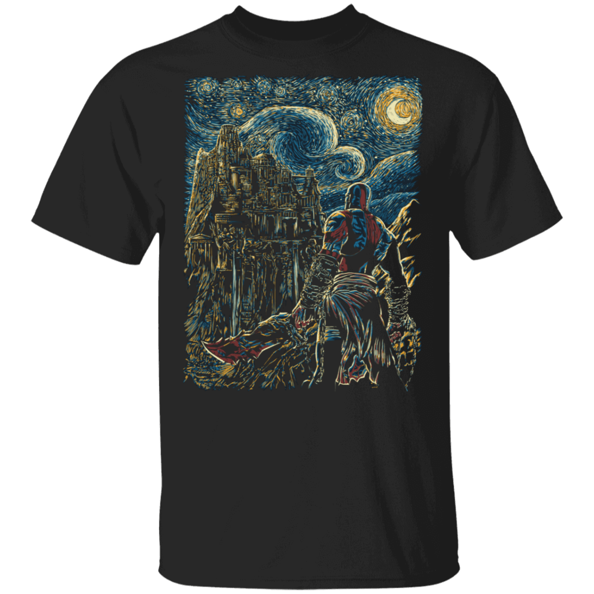 T-Shirts Black / S Starry Olympus T-Shirt