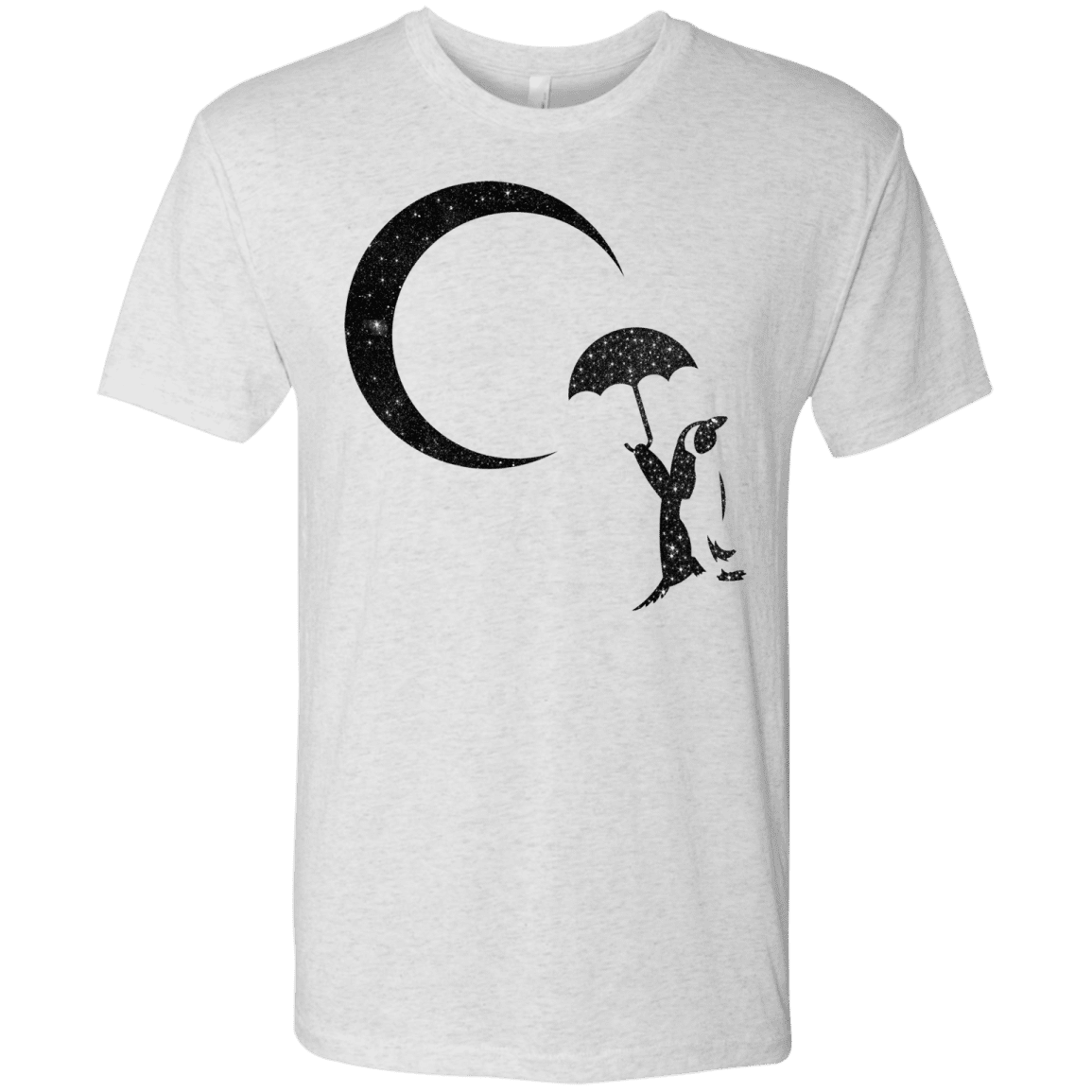 T-Shirts Heather White / S Starry Penquin Men's Triblend T-Shirt