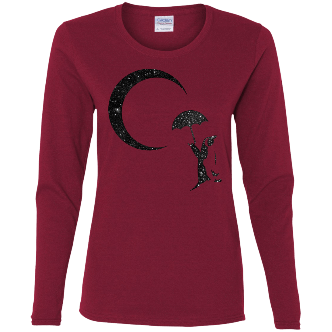 T-Shirts Cardinal / S Starry Penquin Women's Long Sleeve T-Shirt