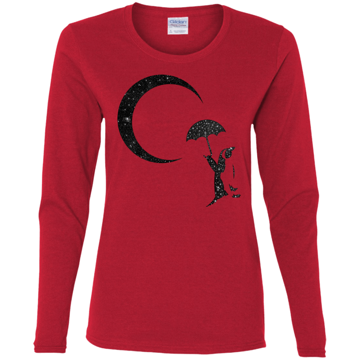 T-Shirts Red / S Starry Penquin Women's Long Sleeve T-Shirt