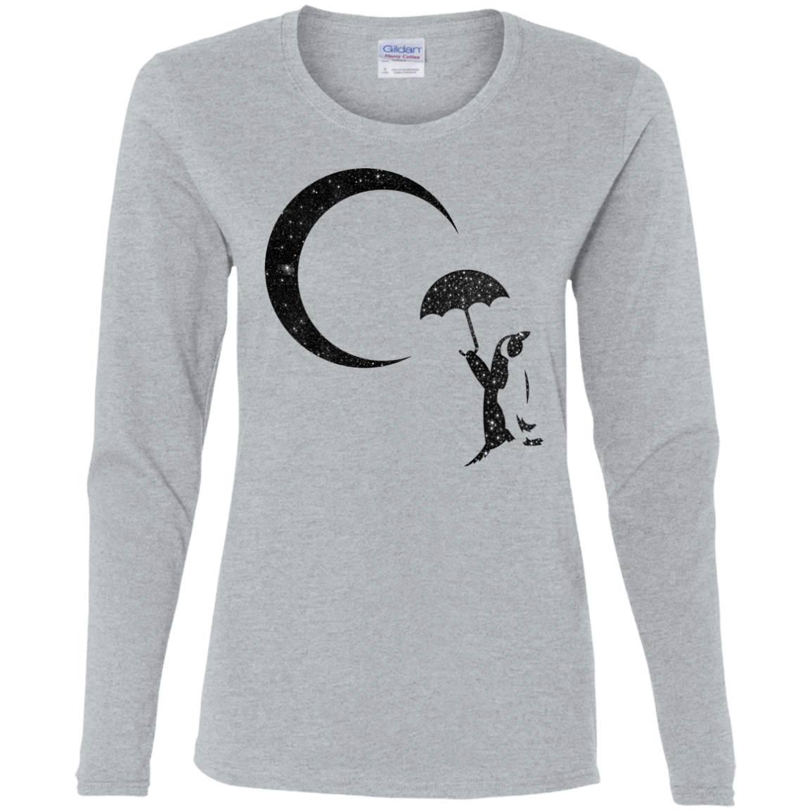 T-Shirts Sport Grey / S Starry Penquin Women's Long Sleeve T-Shirt