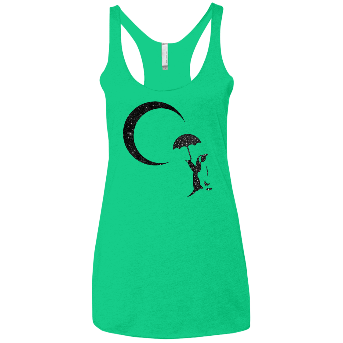 Starry Penquin Women's Triblend Racerback Tank