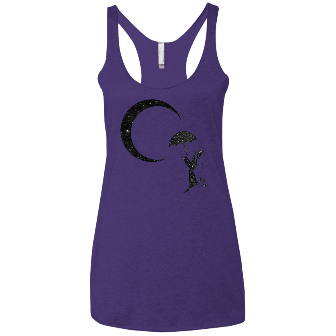 Starry Penquin Women's Triblend Racerback Tank