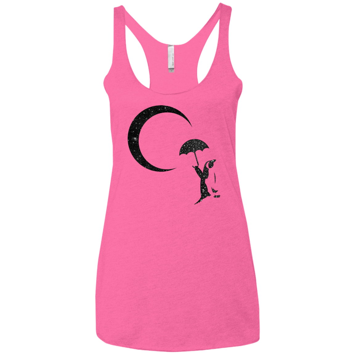 Starry Penquin Women's Triblend Racerback Tank