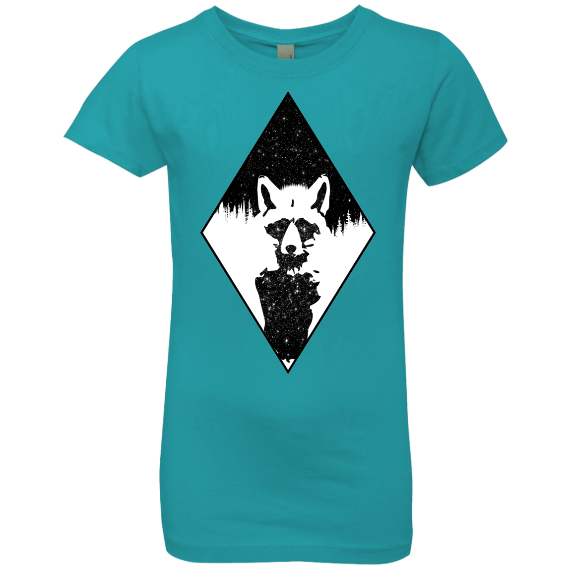 T-Shirts Tahiti Blue / YXS Starry Raccoon Girls Premium T-Shirt