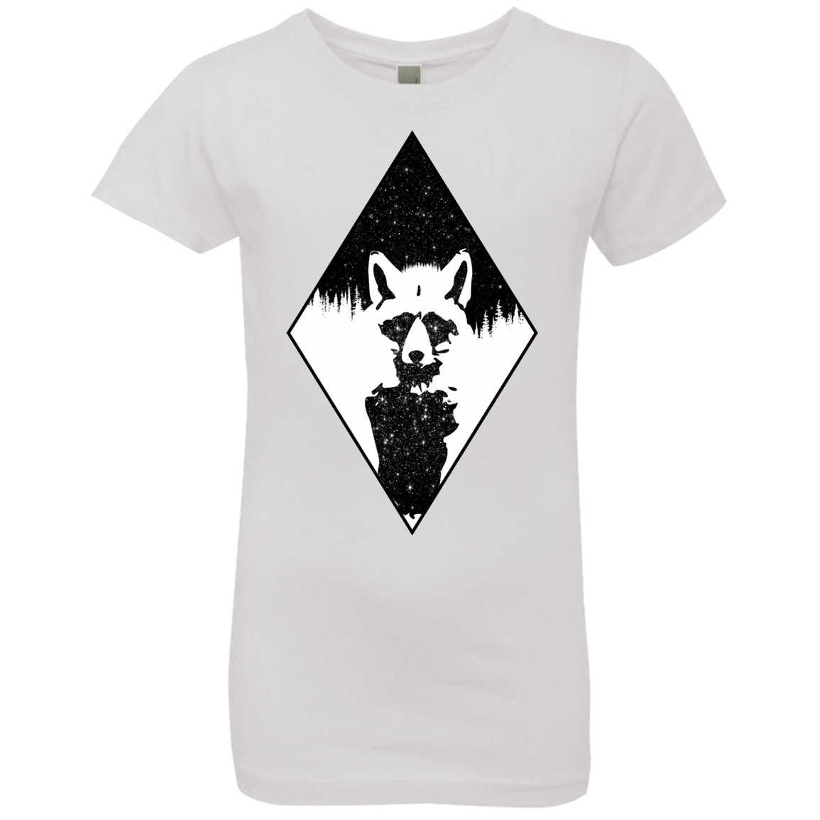 T-Shirts White / YXS Starry Raccoon Girls Premium T-Shirt