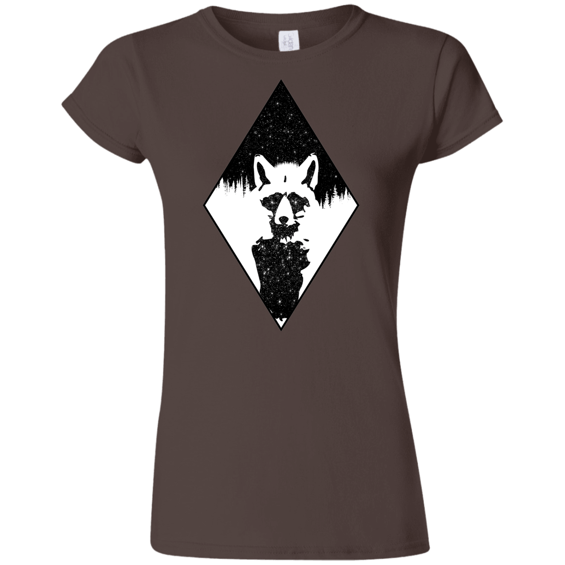 T-Shirts Dark Chocolate / S Starry Raccoon Junior Slimmer-Fit T-Shirt