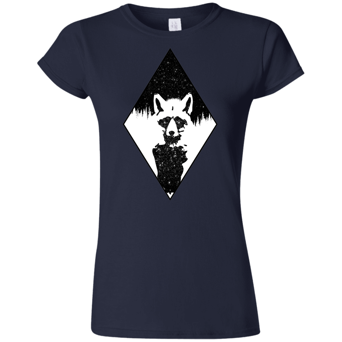 T-Shirts Navy / S Starry Raccoon Junior Slimmer-Fit T-Shirt