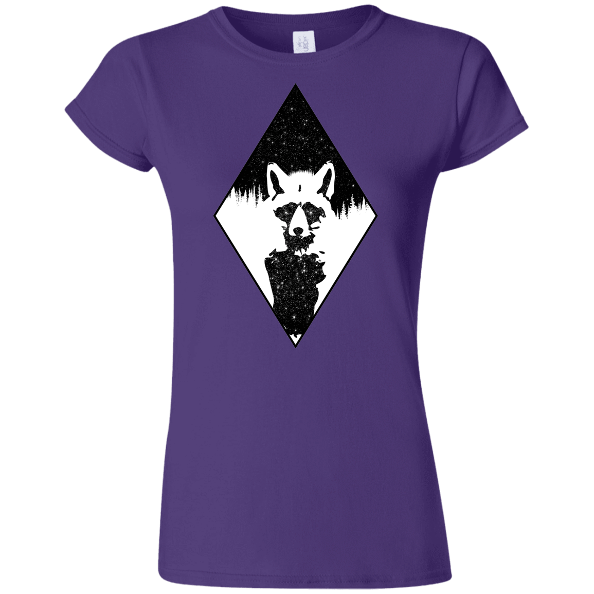 T-Shirts Purple / S Starry Raccoon Junior Slimmer-Fit T-Shirt