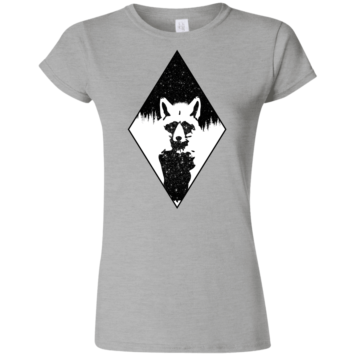 T-Shirts Sport Grey / S Starry Raccoon Junior Slimmer-Fit T-Shirt