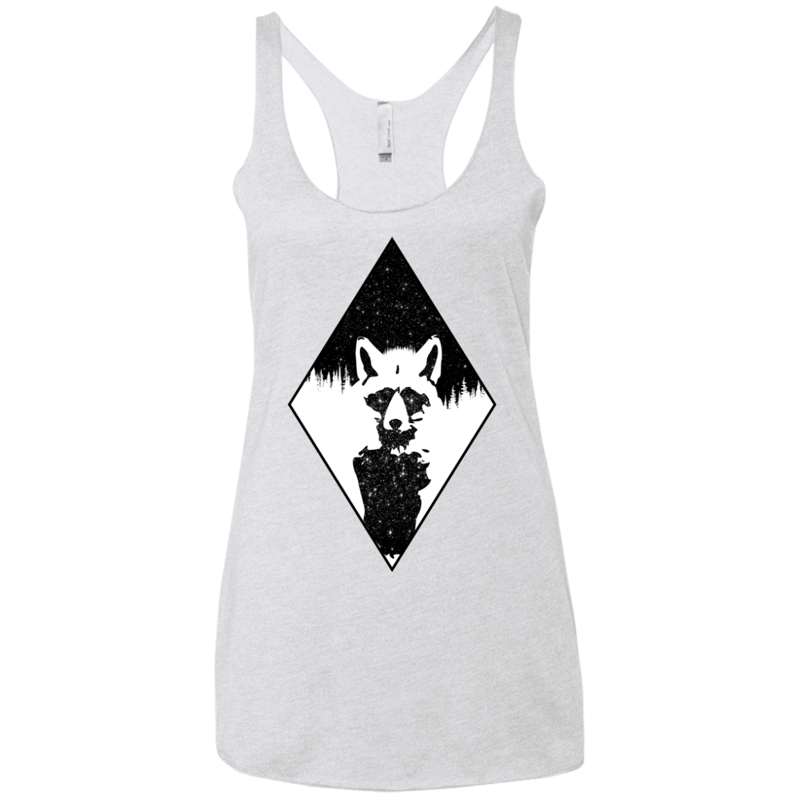 Starry Raccoon Women's Triblend Racerback Tank
