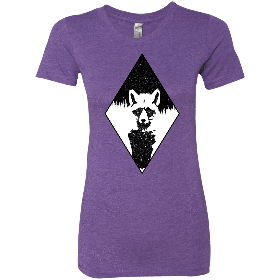 T-Shirts Purple Rush / S Starry Raccoon Women's Triblend T-Shirt