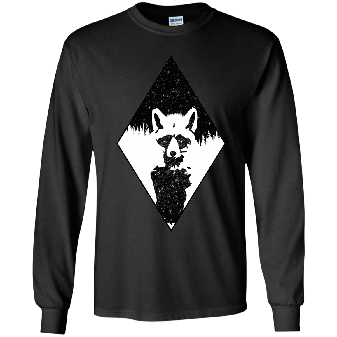 Starry Raccoon Youth Long Sleeve T-Shirt