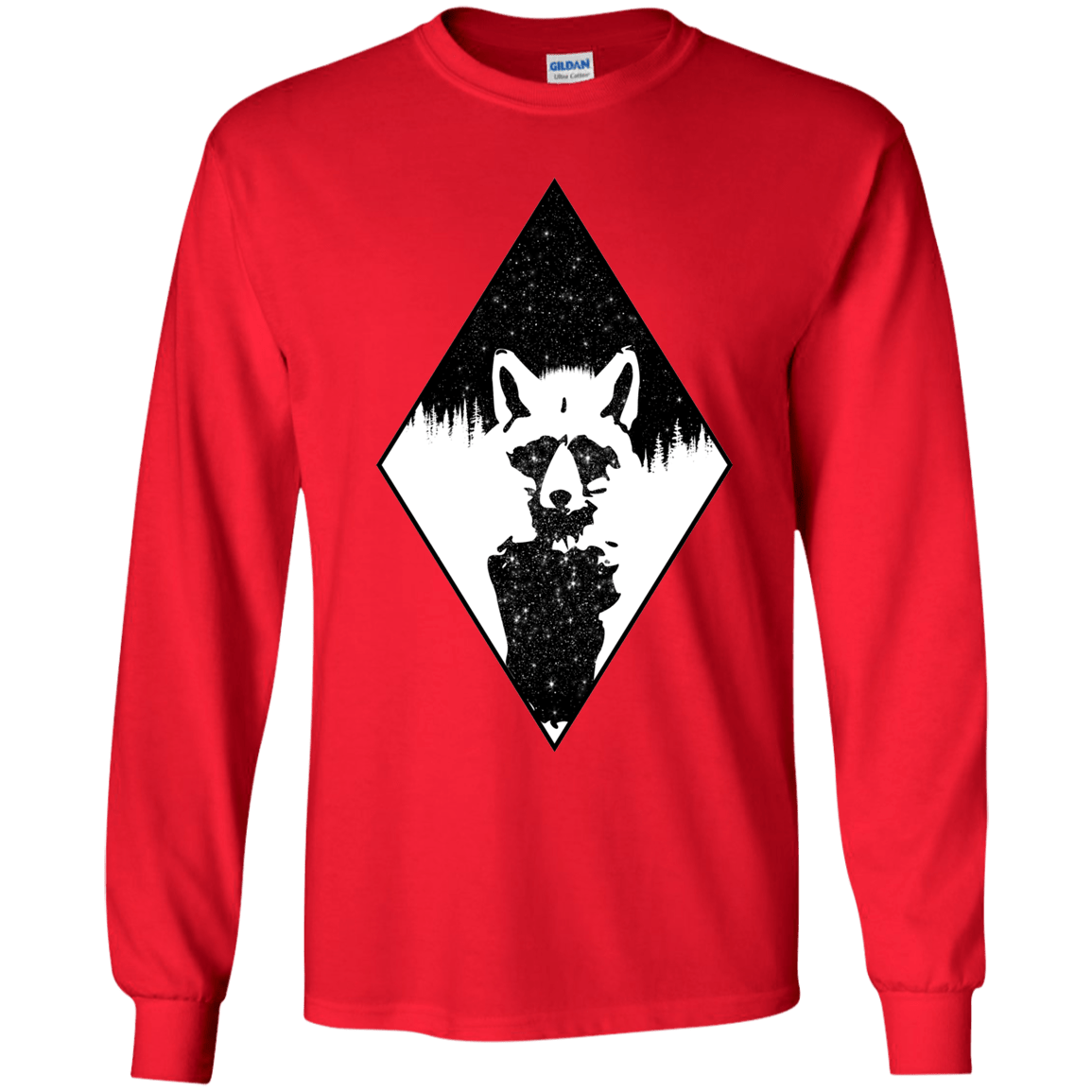 Starry Raccoon Youth Long Sleeve T-Shirt
