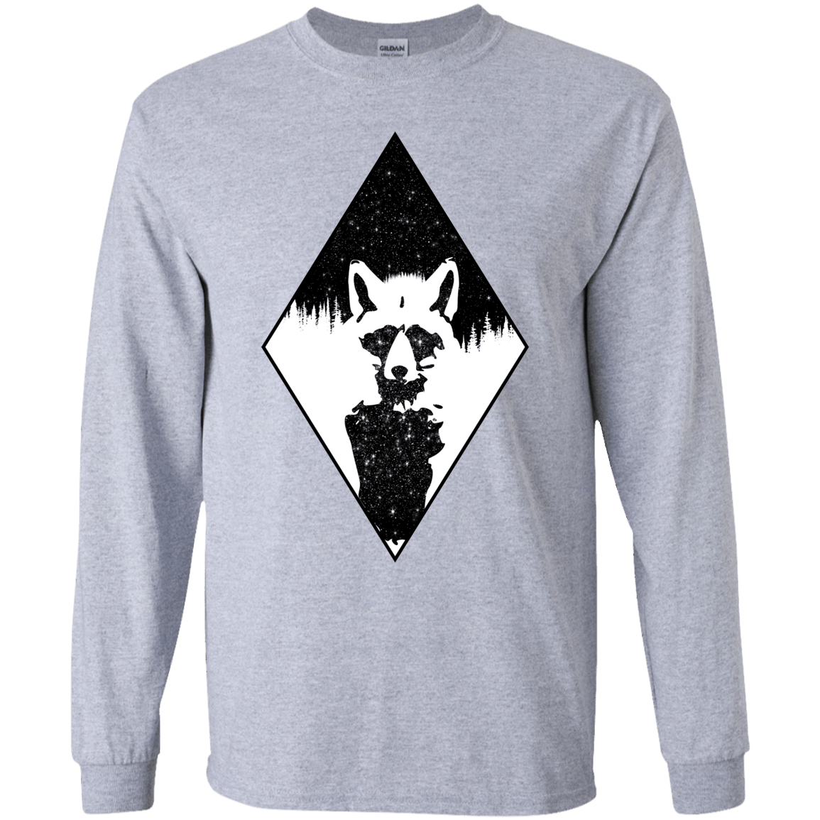 Starry Raccoon Youth Long Sleeve T-Shirt