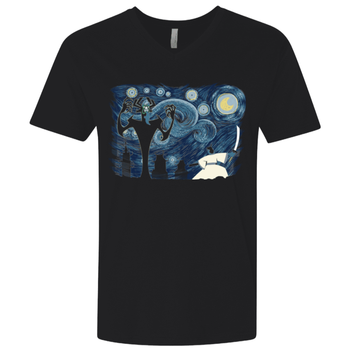 T-Shirts Black / X-Small Starry Samurai Men's Premium V-Neck