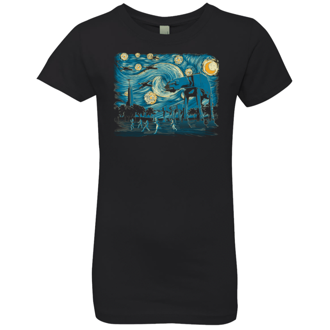 T-Shirts Black / YXS Starry Scarif Girls Premium T-Shirt