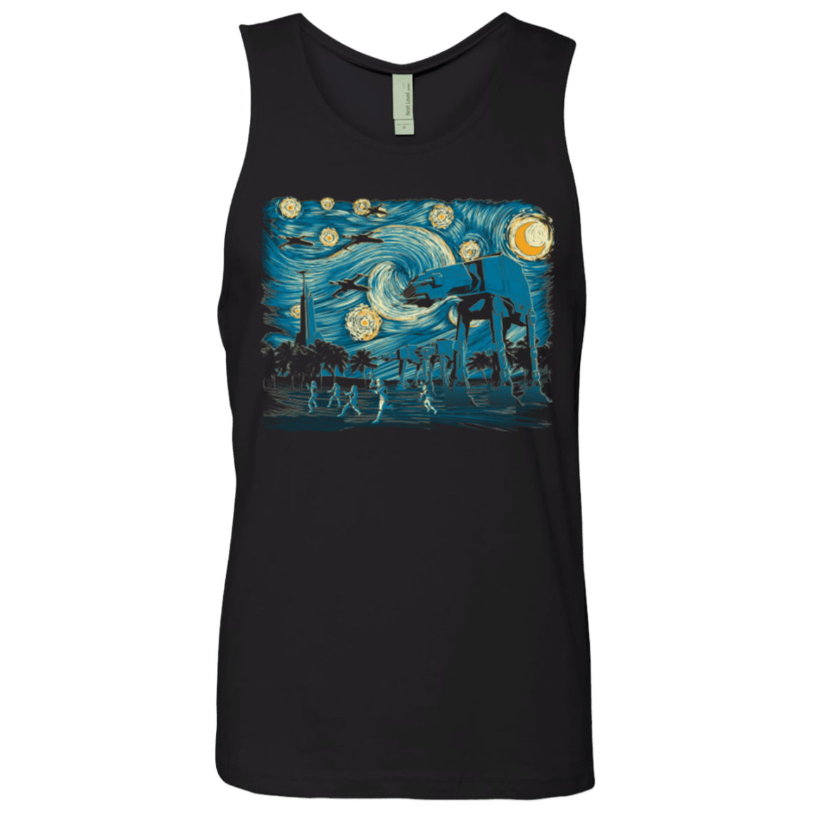 T-Shirts Black / Small Starry Scarif Men's Premium Tank Top