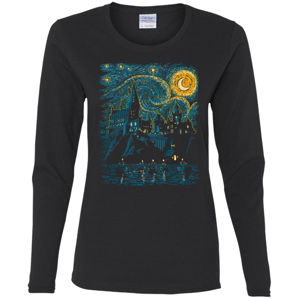 T-Shirts Black / S Starry School Women's Long Sleeve T-Shirt