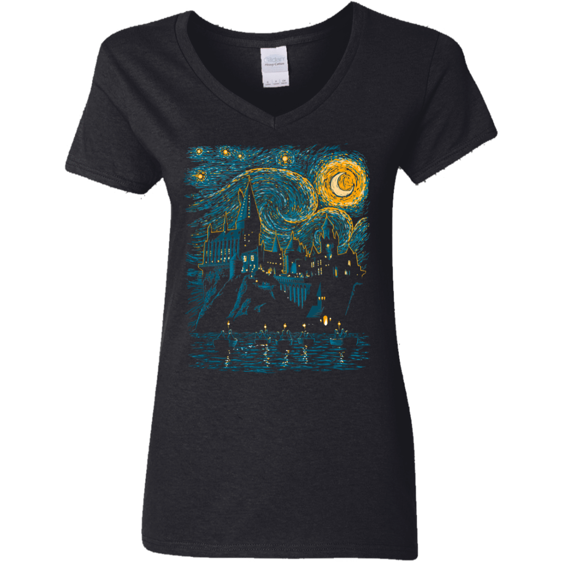 T-Shirts Black / S Starry School Women's V-Neck T-Shirt