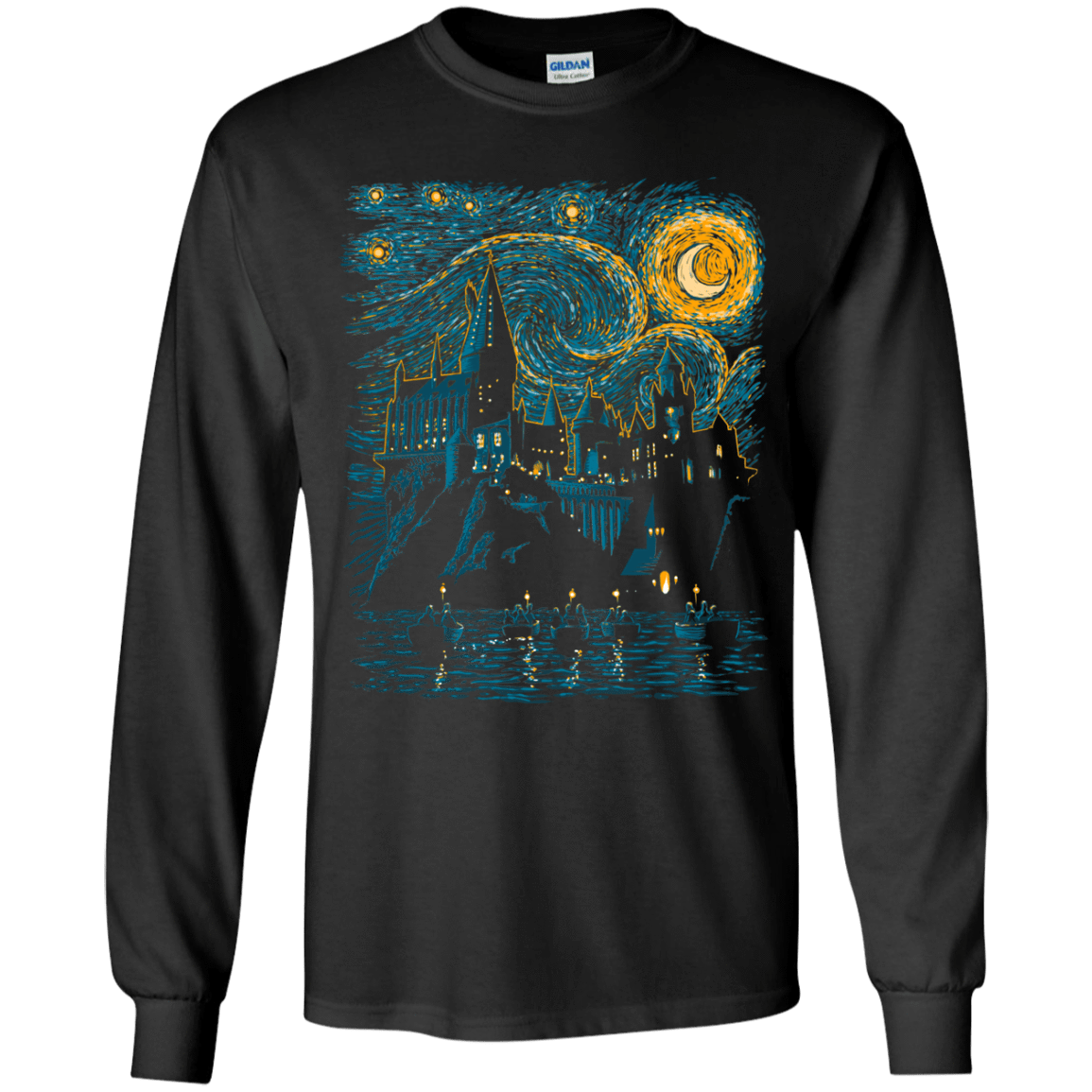 T-Shirts Black / YS Starry School Youth Long Sleeve T-Shirt