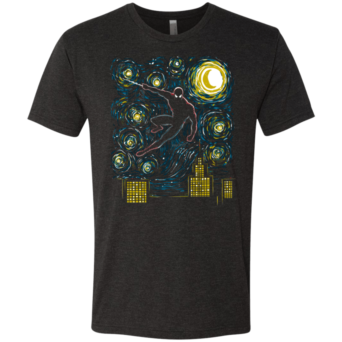 T-Shirts Vintage Black / Small Starry Spider Men's Triblend T-Shirt