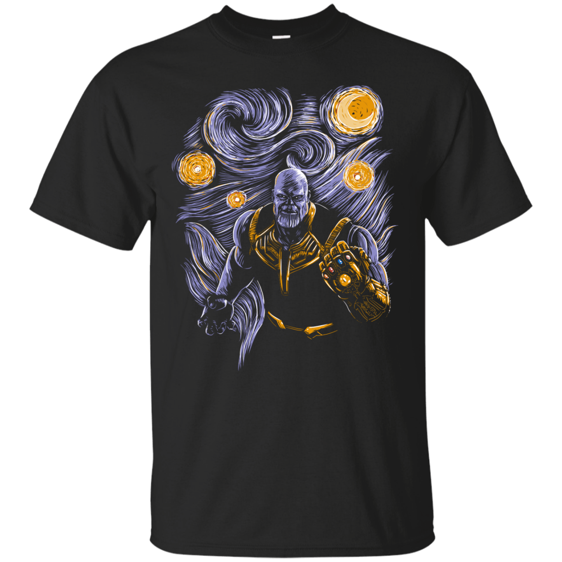 T-Shirts Black / S Starry Thanos T-Shirt