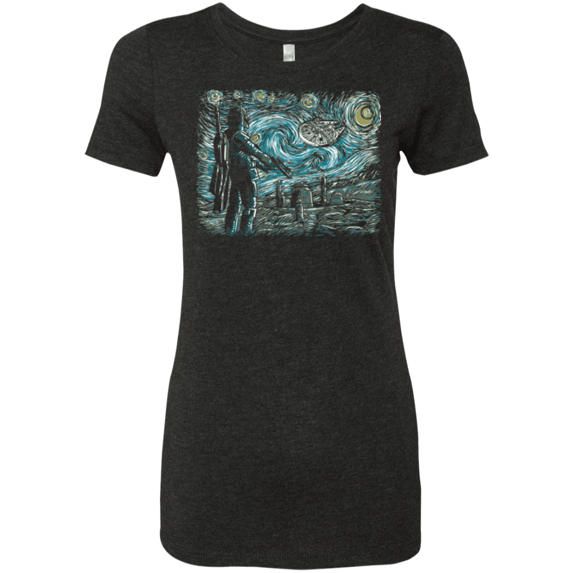 T-Shirts Vintage Black / Small Starry Wars Women's Triblend T-Shirt