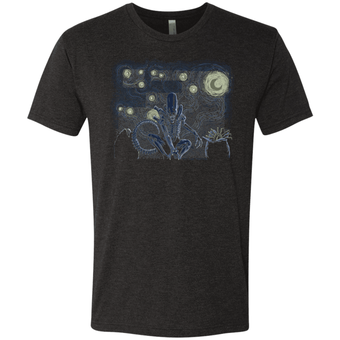 T-Shirts Vintage Black / Small Starry Xenomorph Men's Triblend T-Shirt