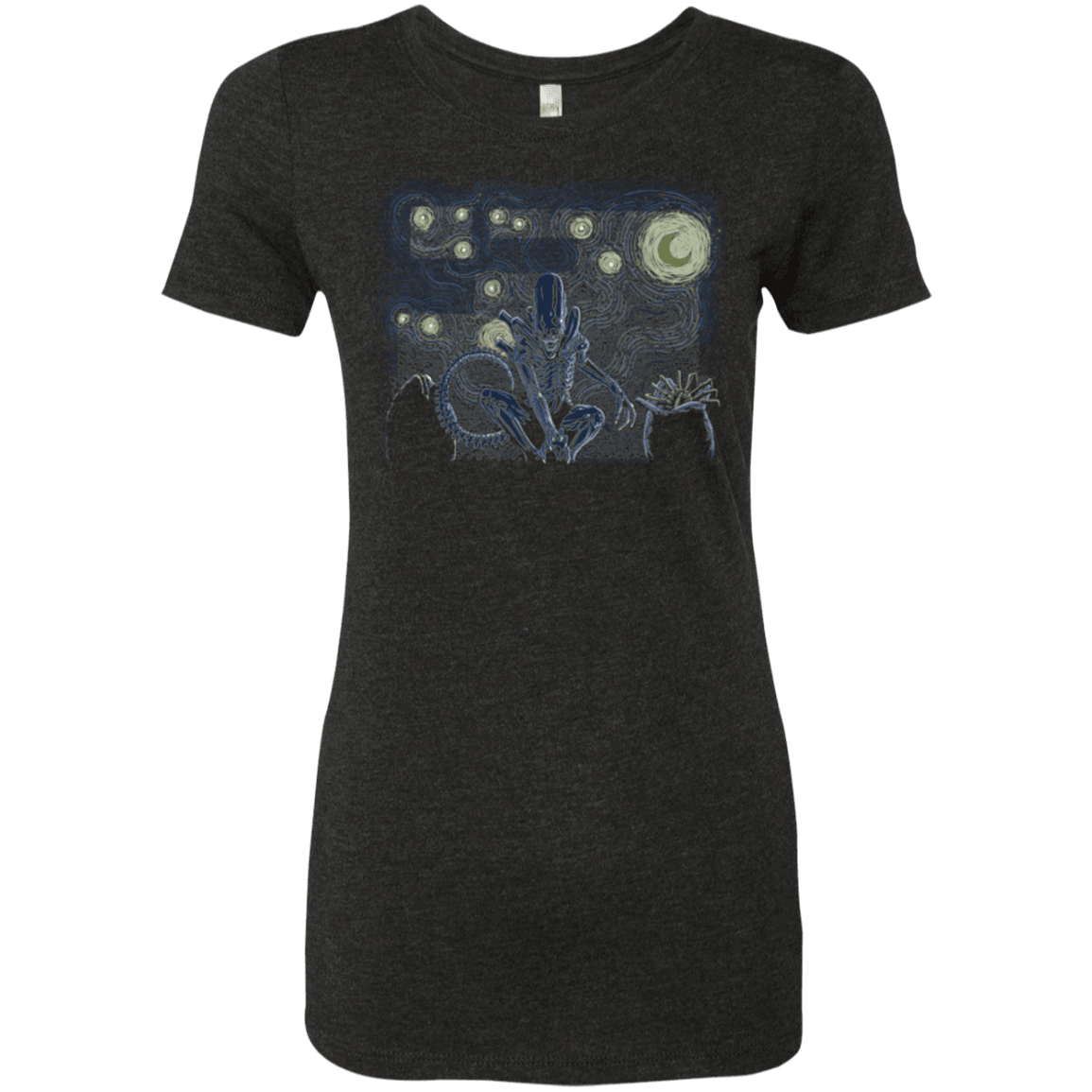 T-Shirts Vintage Black / Small Starry Xenomorph Women's Triblend T-Shirt