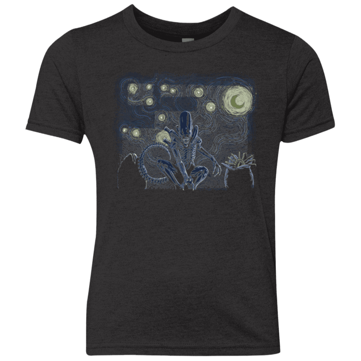 T-Shirts Vintage Black / YXS Starry Xenomorph Youth Triblend T-Shirt