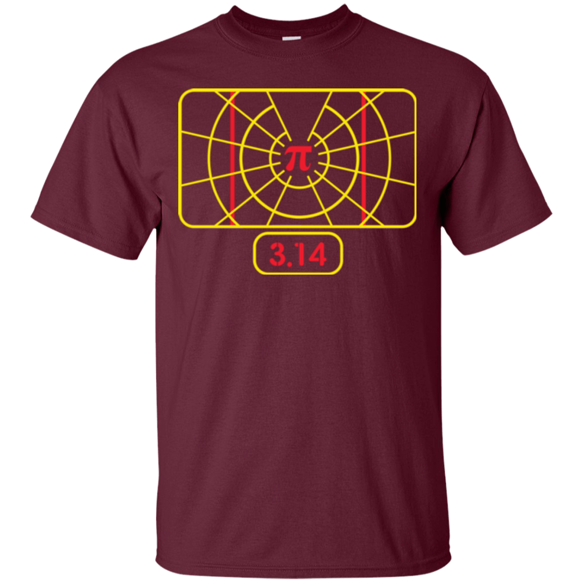 T-Shirts Maroon / Small Stay on Pi T-Shirt
