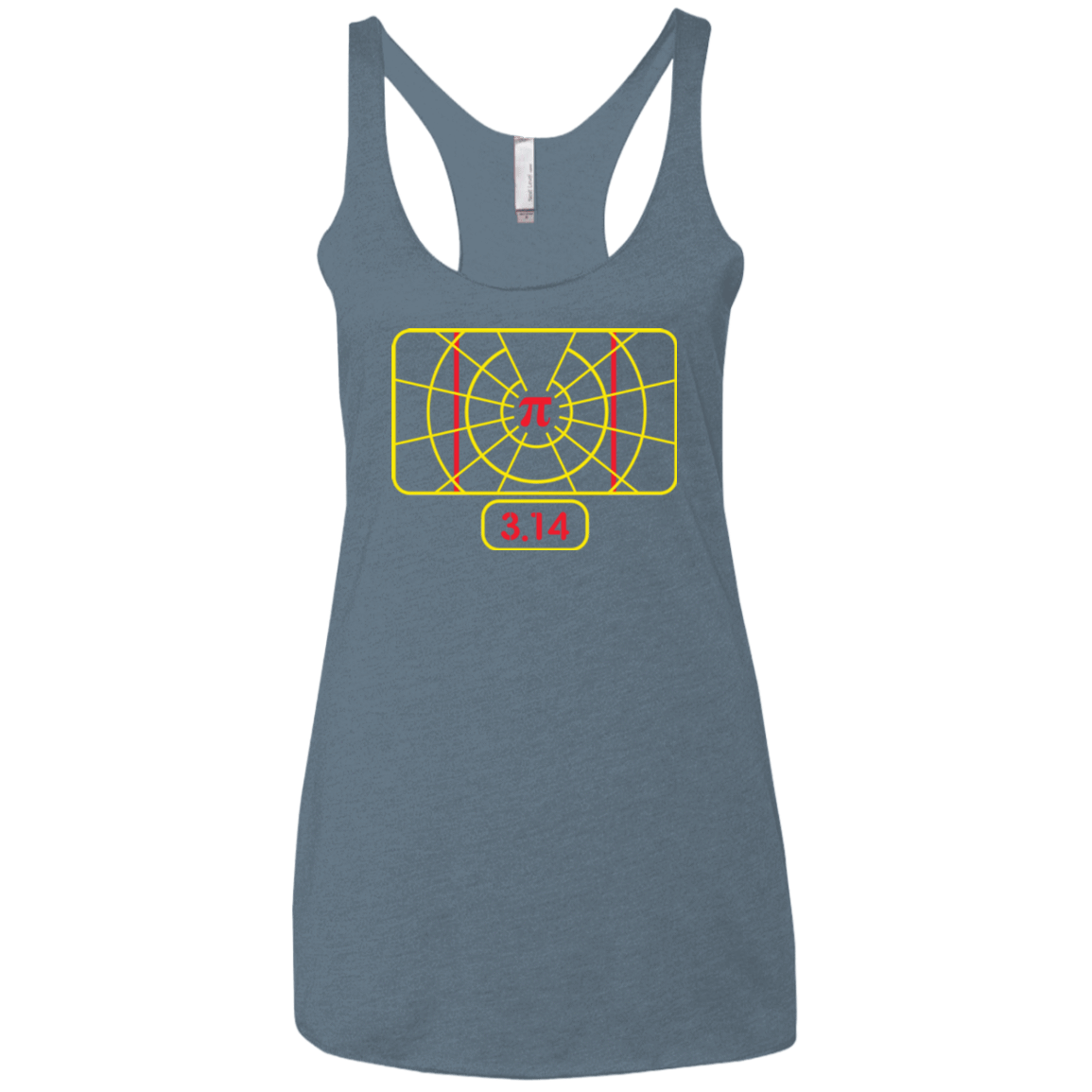 T-Shirts Indigo / X-Small Stay on Pi Women's Triblend Racerback Tank