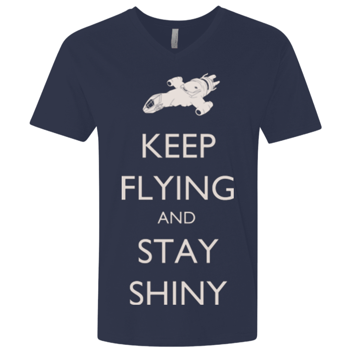 T-Shirts Midnight Navy / X-Small Stay Shiny Men's Premium V-Neck