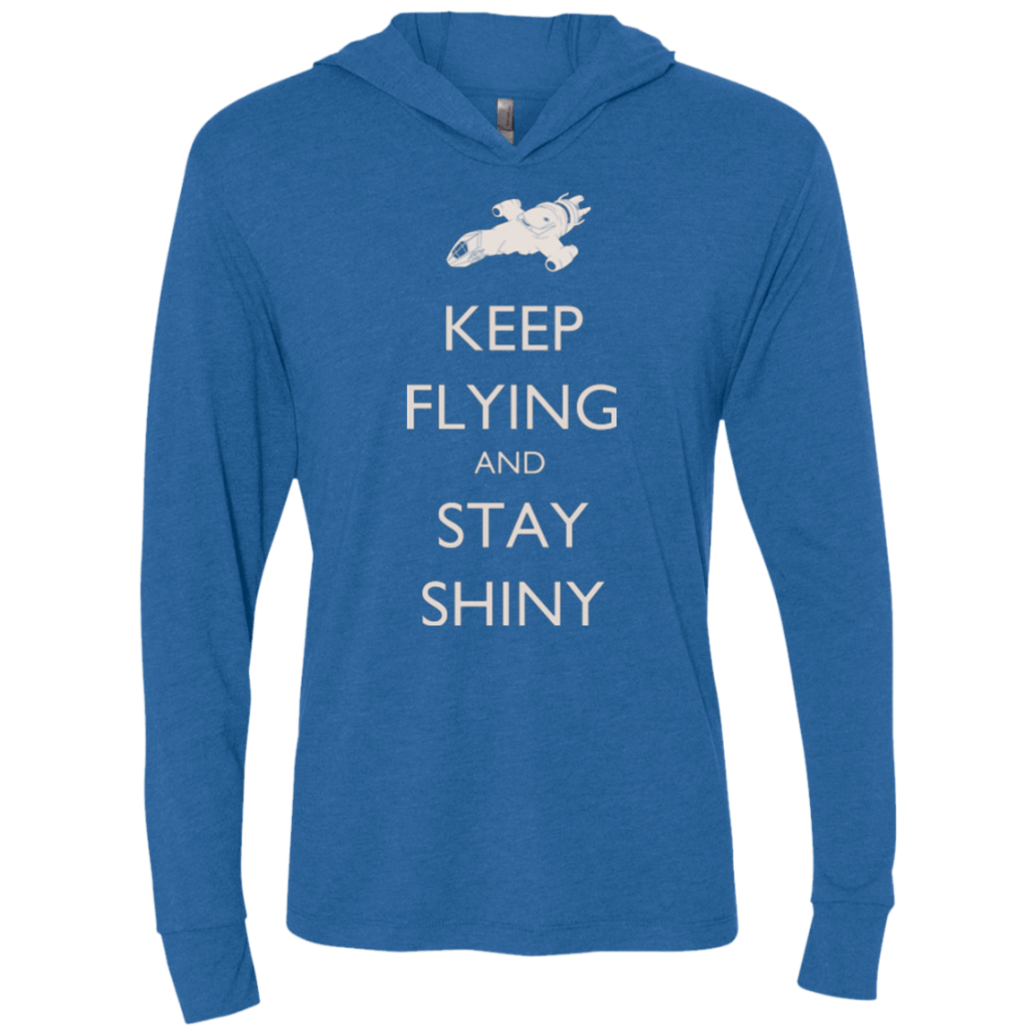 T-Shirts Vintage Royal / X-Small Stay Shiny Triblend Long Sleeve Hoodie Tee