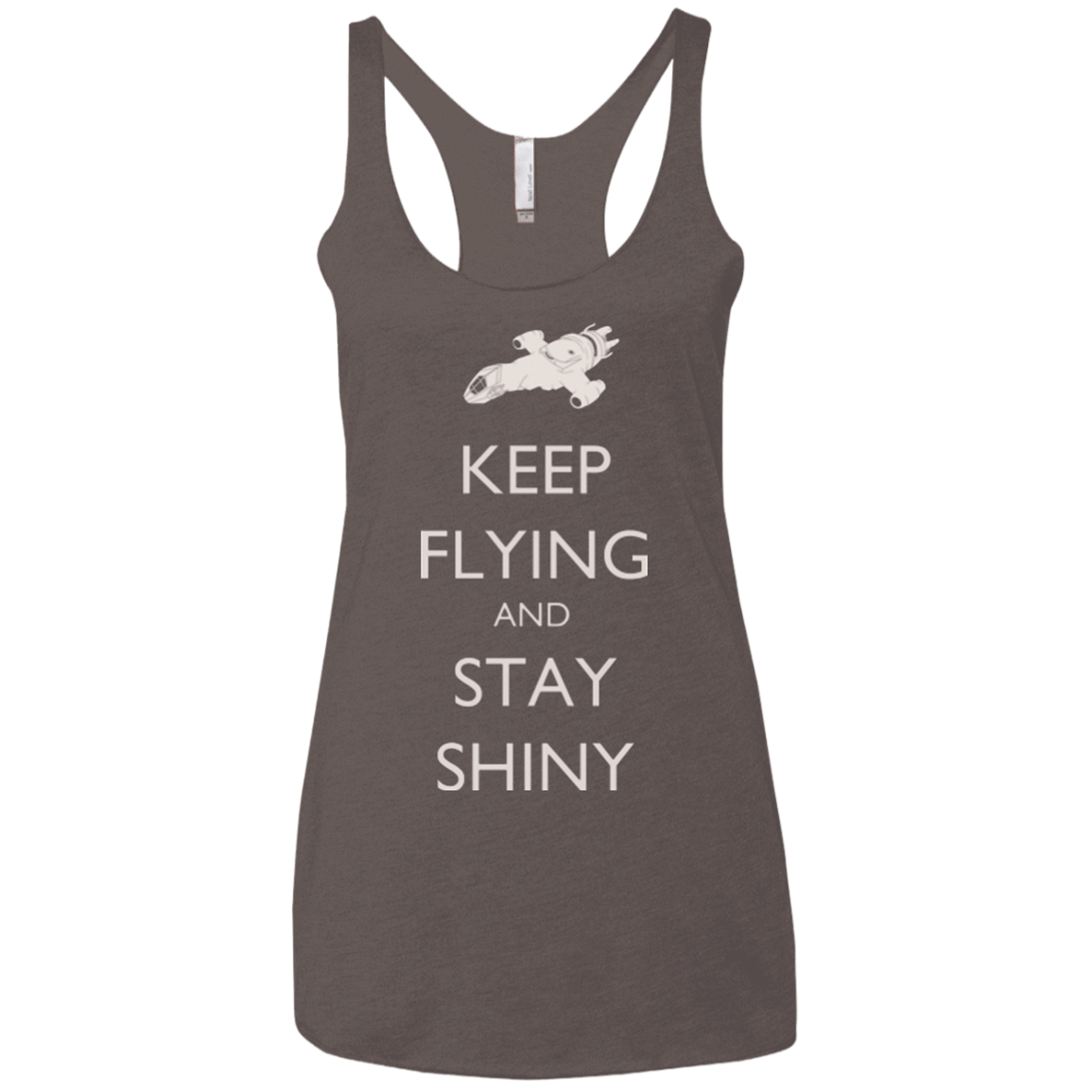 T-Shirts Macchiato / X-Small Stay Shiny Women's Triblend Racerback Tank