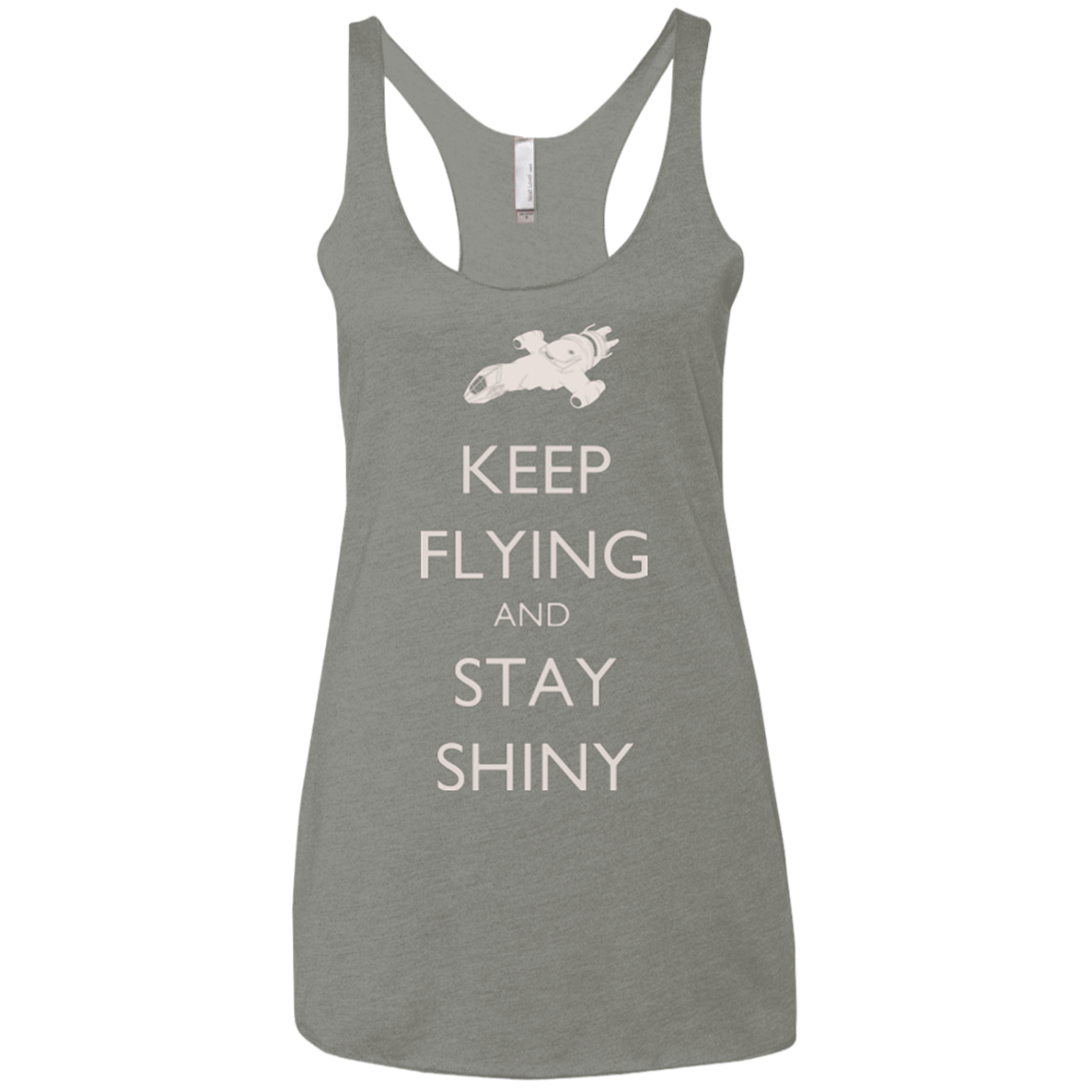 T-Shirts Venetian Grey / X-Small Stay Shiny Women's Triblend Racerback Tank