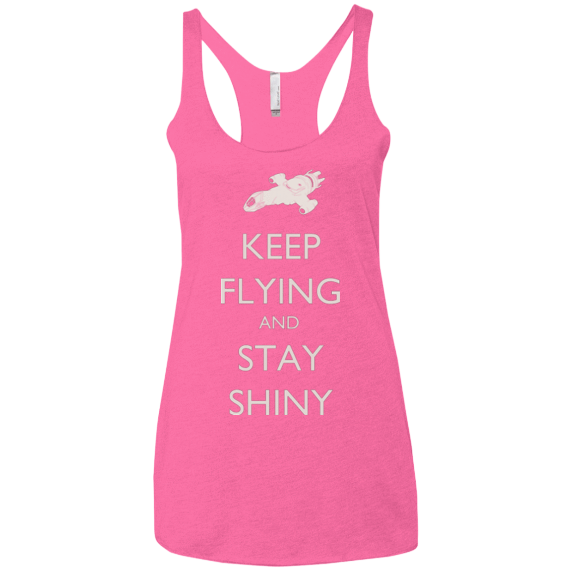 T-Shirts Vintage Pink / X-Small Stay Shiny Women's Triblend Racerback Tank
