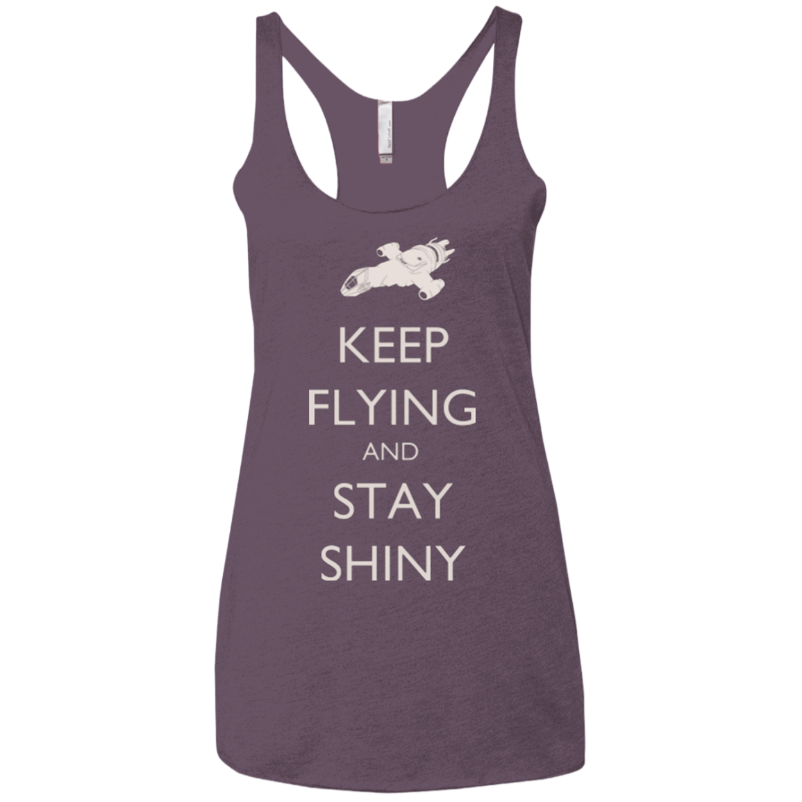 T-Shirts Vintage Purple / X-Small Stay Shiny Women's Triblend Racerback Tank