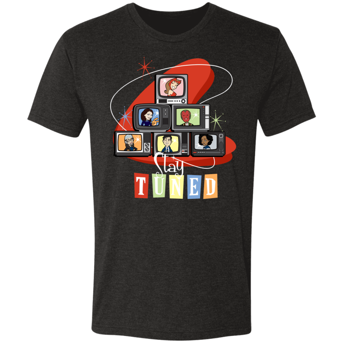 T-Shirts Vintage Black / S Stay Tuned to Westview Men's Triblend T-Shirt