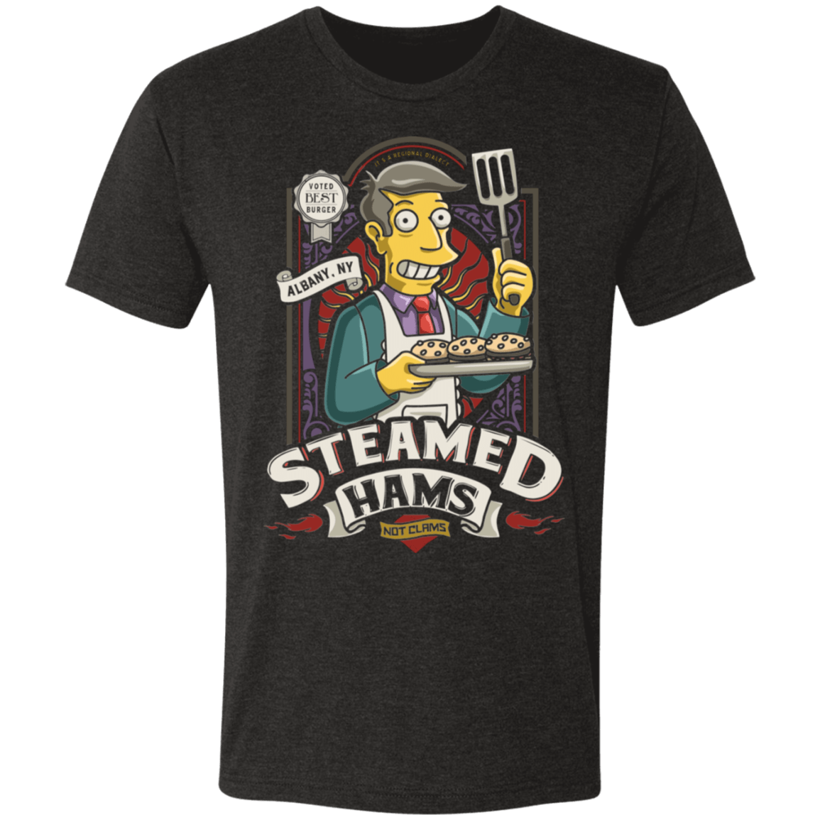 T-Shirts Vintage Black / S Steamed Hams Men's Triblend T-Shirt