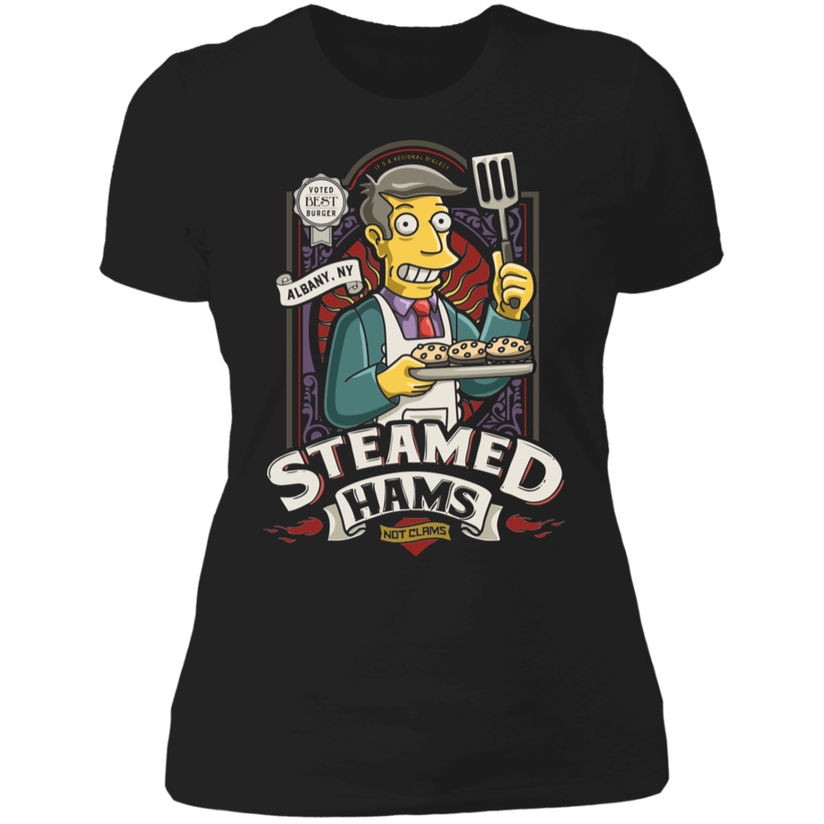 T-Shirts Black / X-Small Steamed Hams Women's Premium T-Shirt