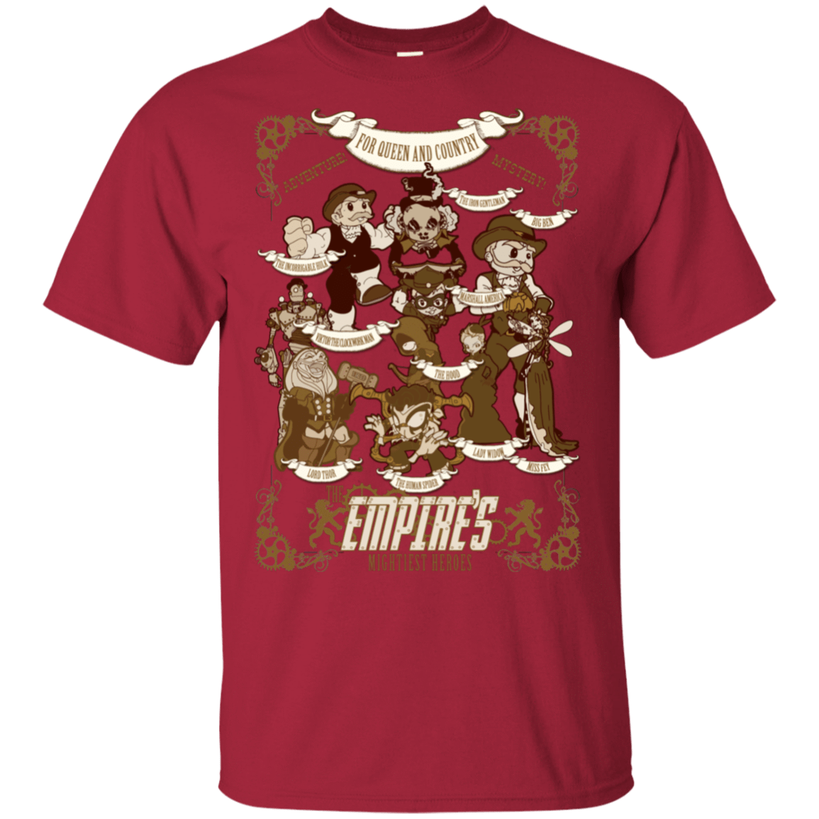 T-Shirts Cardinal / S Steampunk Avengers T-Shirt