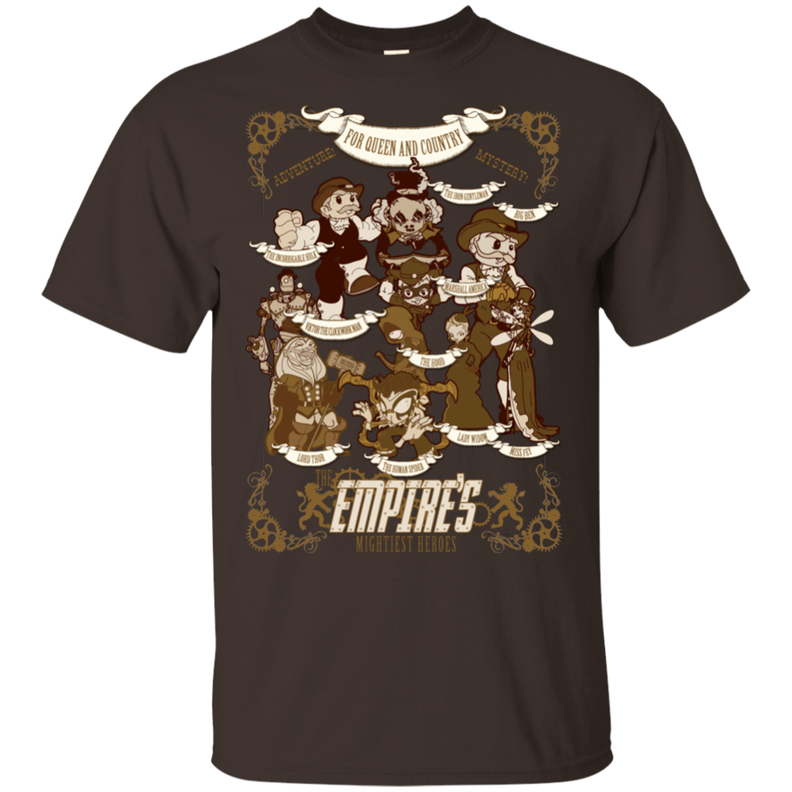 T-Shirts Dark Chocolate / S Steampunk Avengers T-Shirt