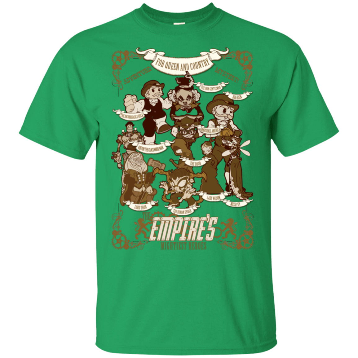 T-Shirts Irish Green / S Steampunk Avengers T-Shirt
